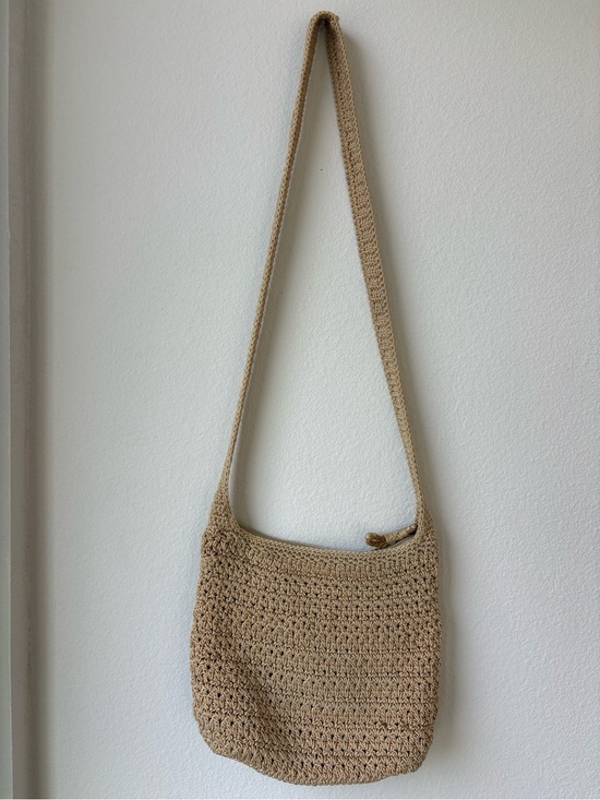 The Sak Handbags - The Sak Crochet Crossbody Bag in Beige Tan